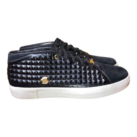 NIKE LEBRON XIII 13 LIFESTYLE 819859 001 BLACK/METALLIC GOLD-SAIL Mens Sz 10 - Picture 3 of 8